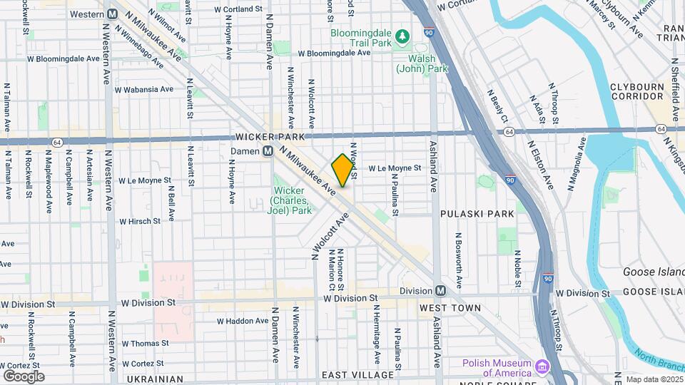 1427 N Milwaukee Ave Map and Location Details