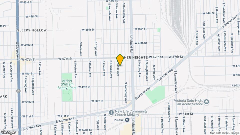 4745 S Karlov Ave, Unit 2 Map and Location Details