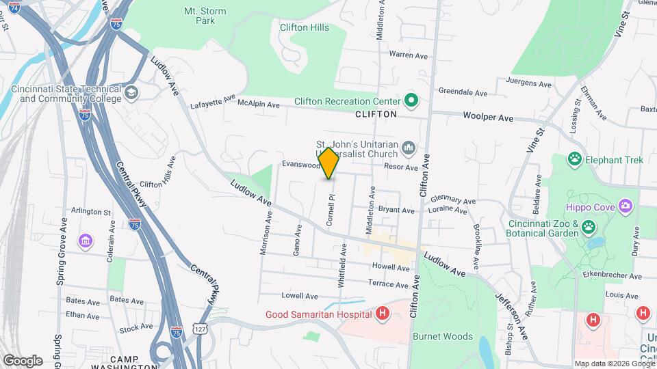 3465 Cornell Pl Mapa y Detalles de la Ubicación