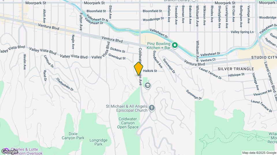 3915 Coldwater Canyon Ave Map and Location Details
