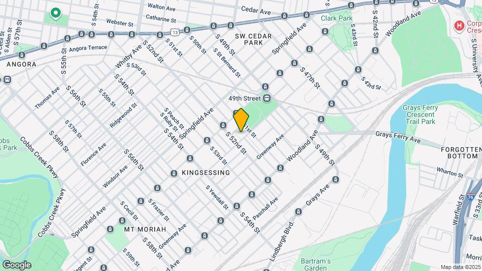 5117 Kingsessing Ave Mapa y Detalles de la Ubicación
