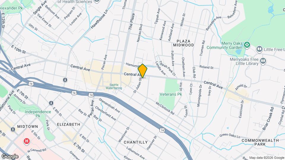 1336 St Julien St Map and Location Details