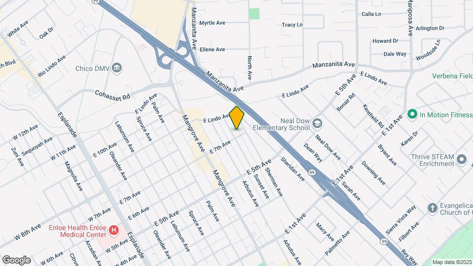 1704 Sunset Ave Map and Location Details