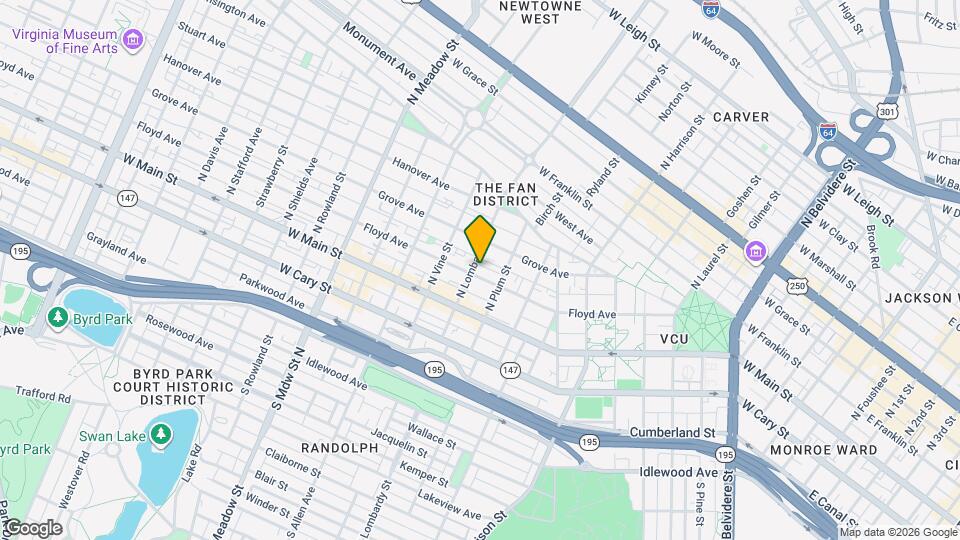 1526 Floyd Ave Map and Location Details
