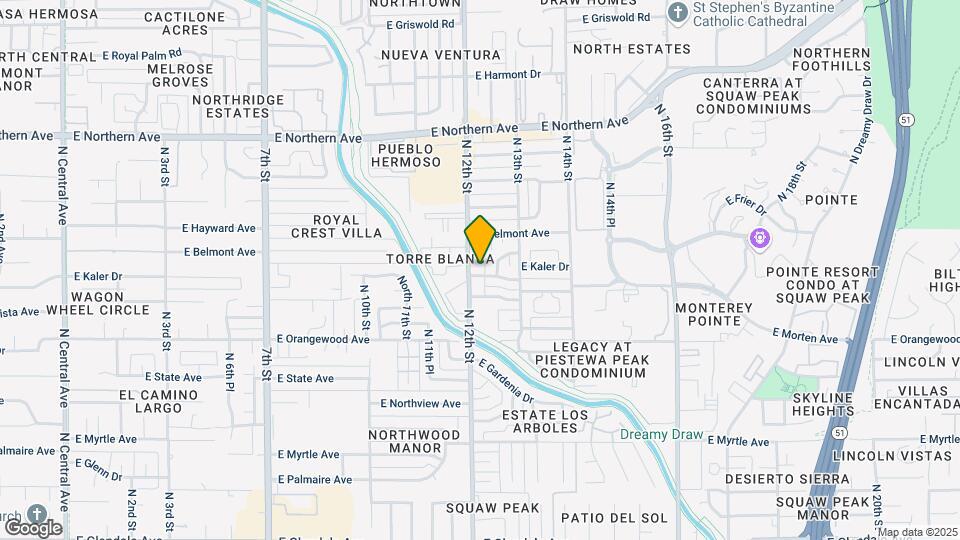 1202 E Kaler Dr-Unit -3 Map and Location Details