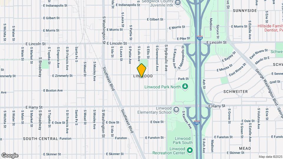 1418 S Lulu St Map and Location Details