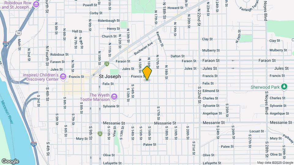 1517 Felix St Map and Location Details