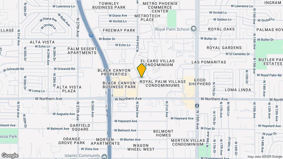 2292 W Harmont Dr Map and Location Details