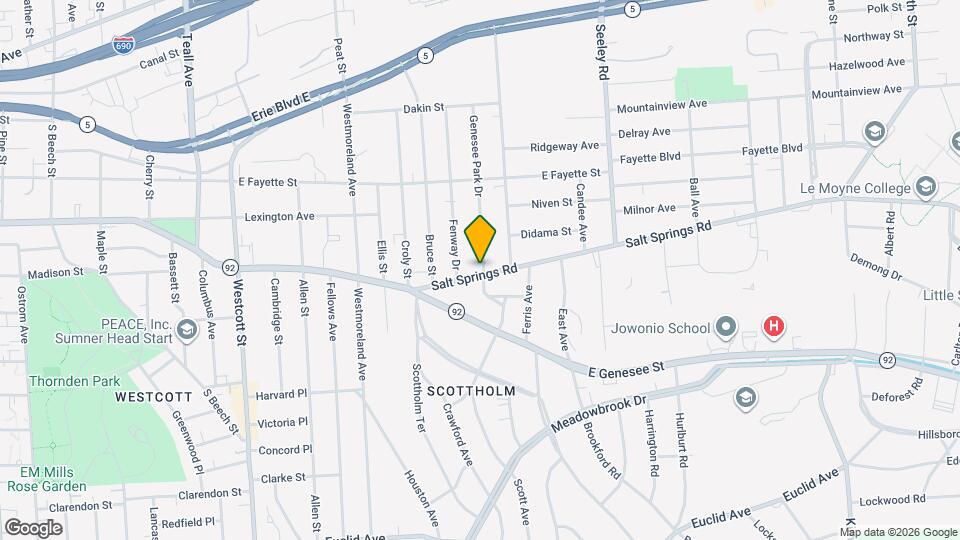 329 Salt Springs Rd Map and Location Details