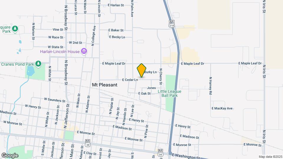 704 E Cedar Ln Map and Location Details