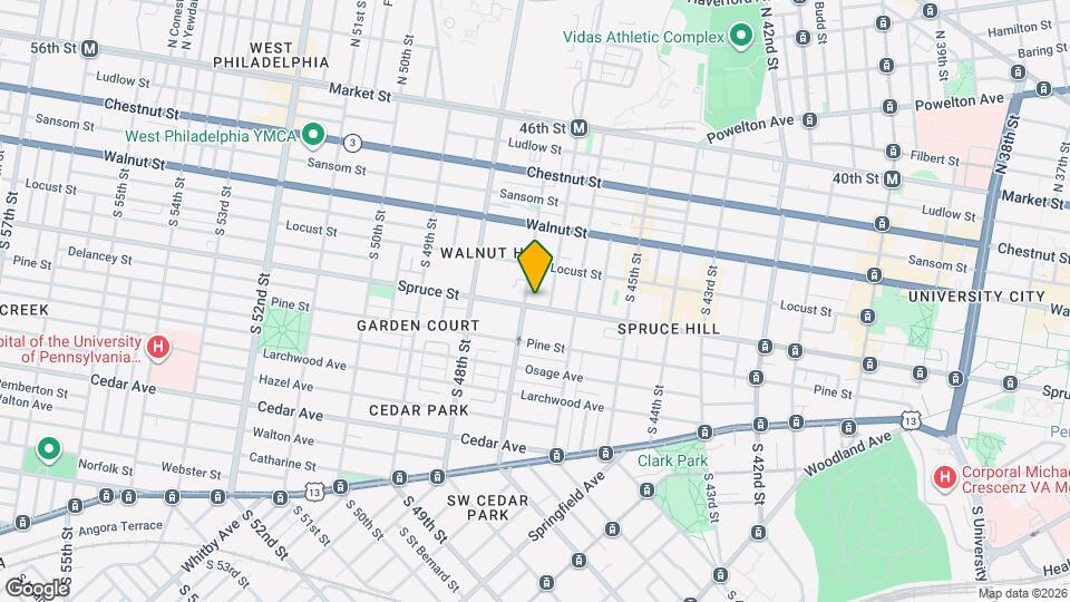 4635 Spruce St Map and Location Details