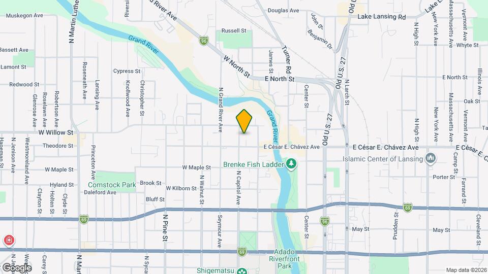 1216 N Capitol Ave Mapa y Detalles de la Ubicación