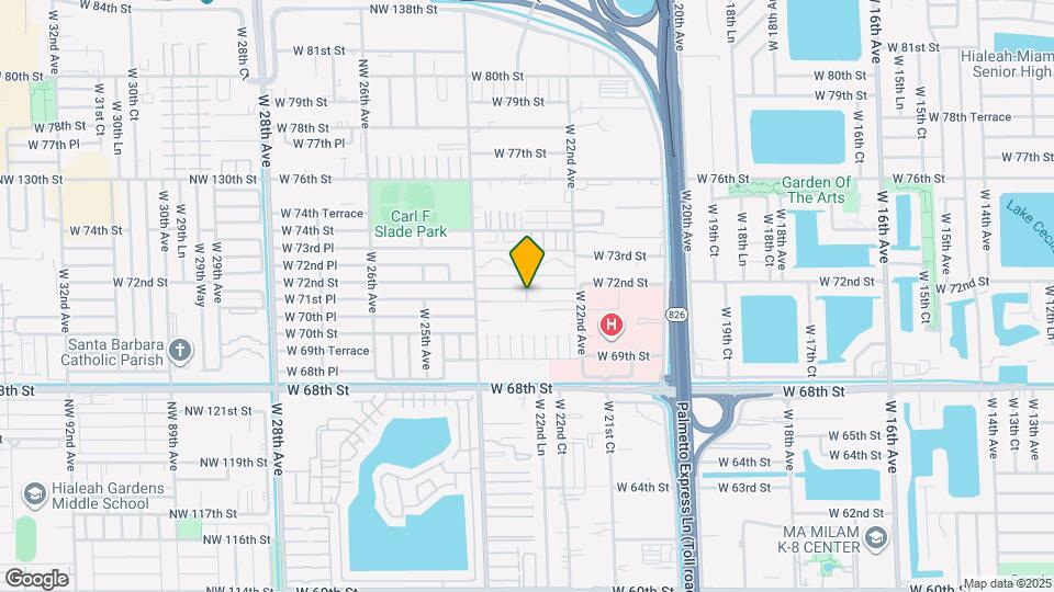 7191 W 24th Ave Map and Location Details