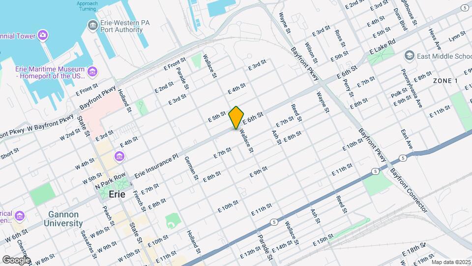 451 E 6th St Mapa y Detalles de la Ubicación