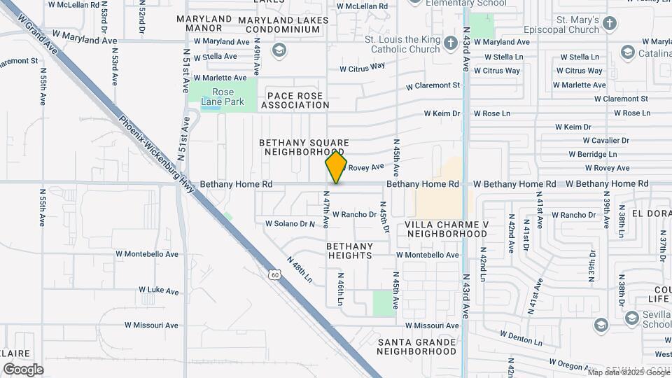4632 W Palo Verde Dr Map and Location Details