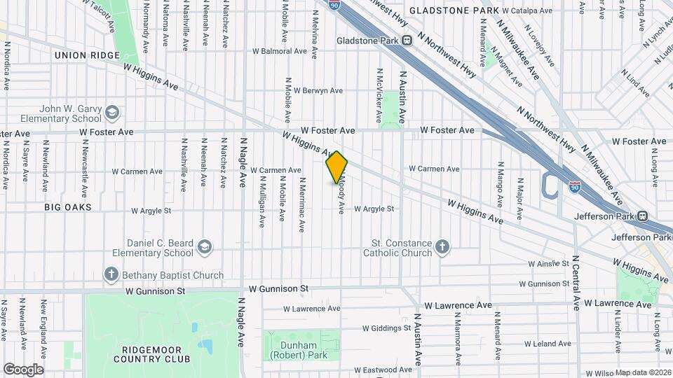 5030 N Moody Ave Map and Location Details