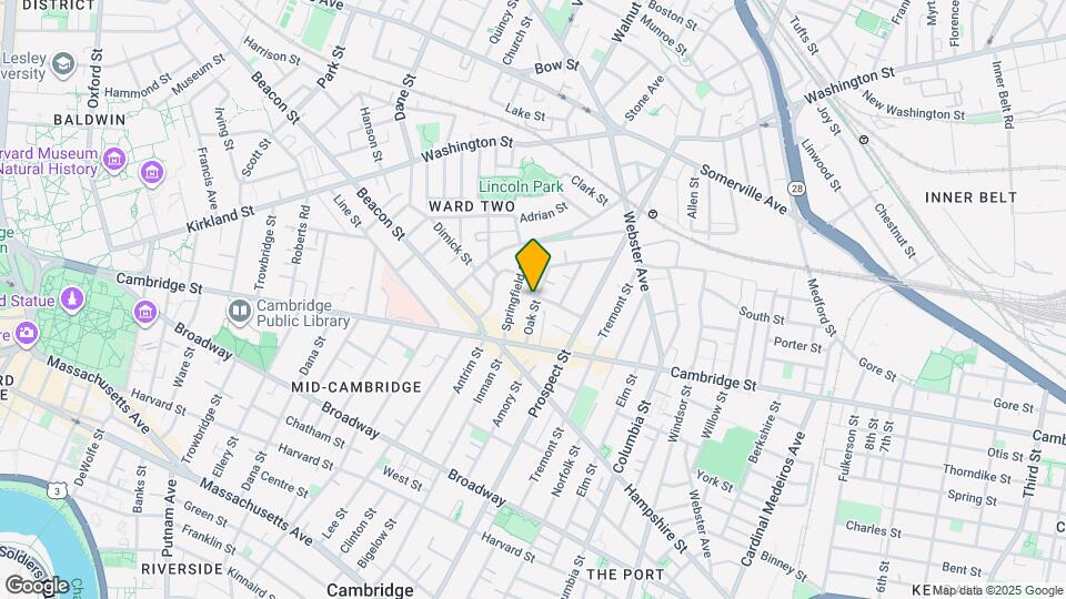 69 Oak St, Unit 1T Mapa y Detalles de la Ubicación