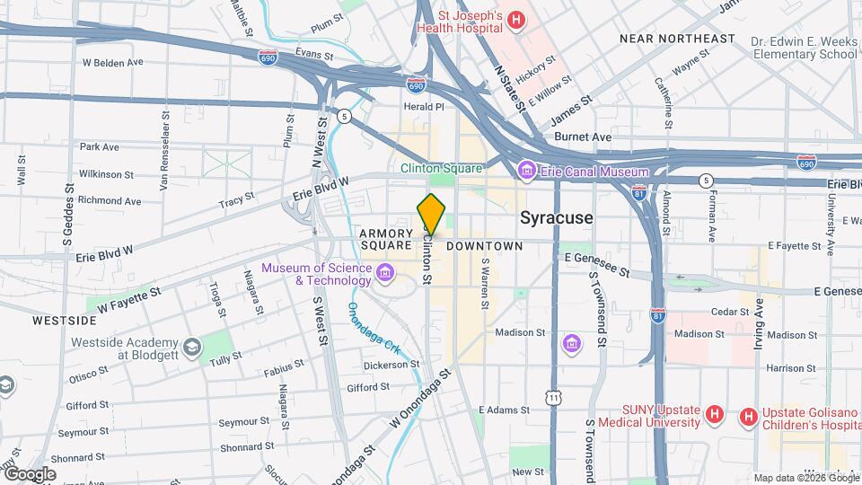 129 W Fayette St Map and Location Details