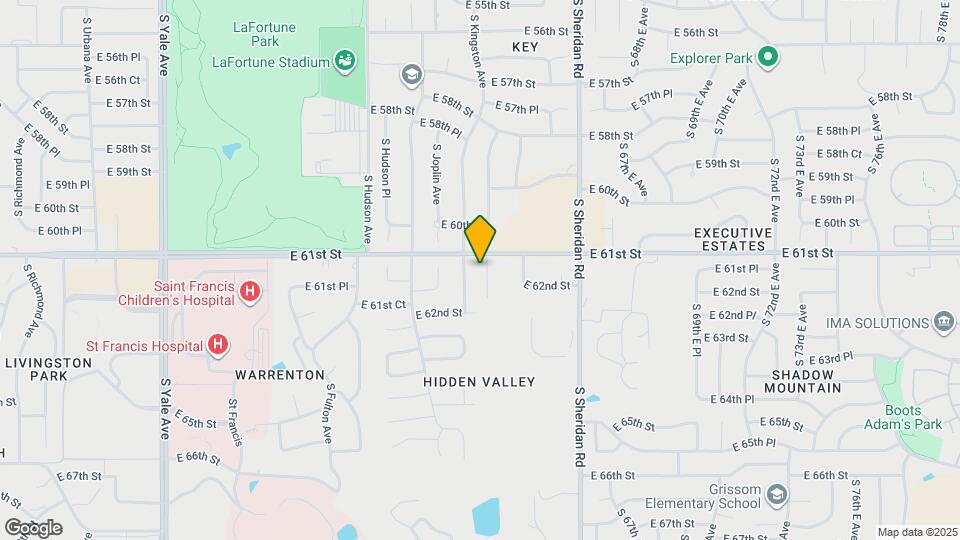 6112 S Lakewood Ave Map and Location Details