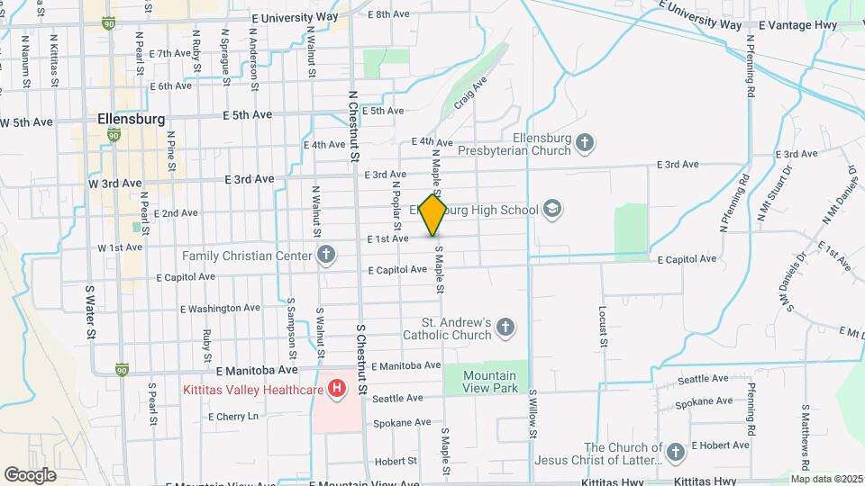 914 E 1st Ave Map and Location Details