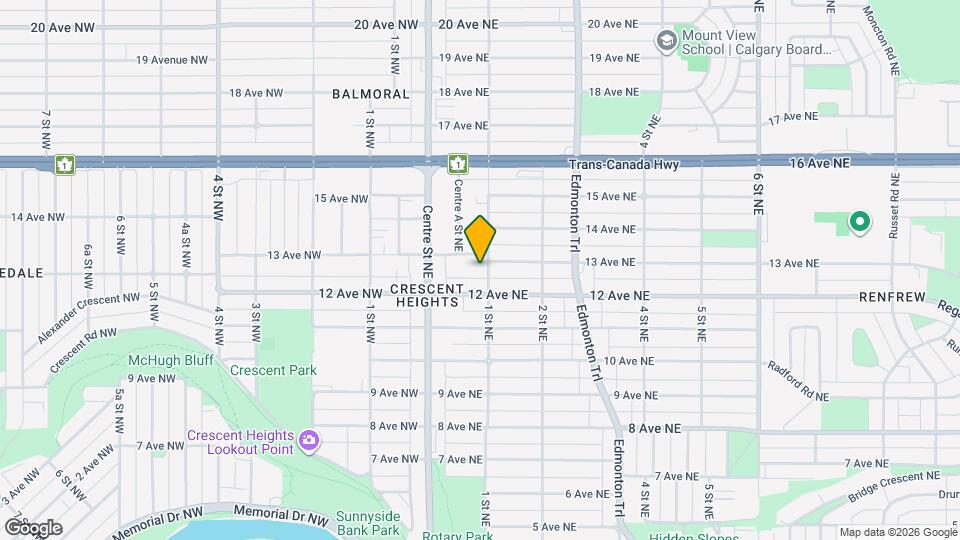 1315-1311 1 St NE Map and Location Details