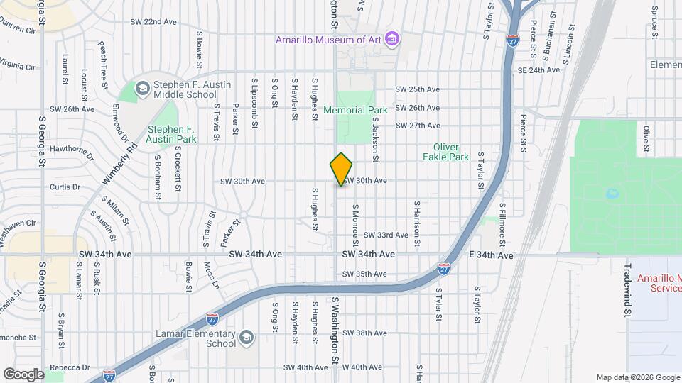 3007 S Washington St Map and Location Details