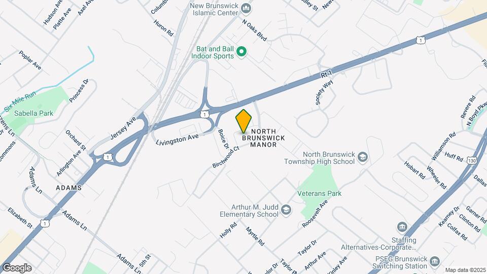 North Brunswick Manor Mapa y Detalles de la Ubicación