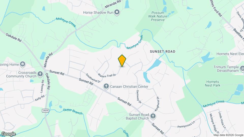 2019 Waters Trail Dr Mapa y Detalles de la Ubicación