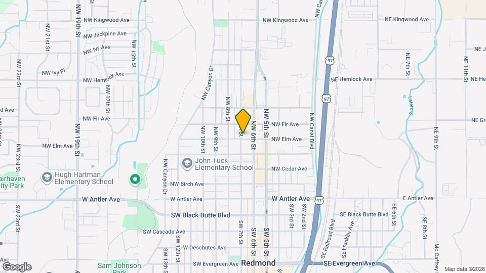 639 NW Elm Ave Map and Location Details