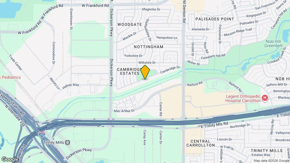 1115 Cambridge Dr Map and Location Details