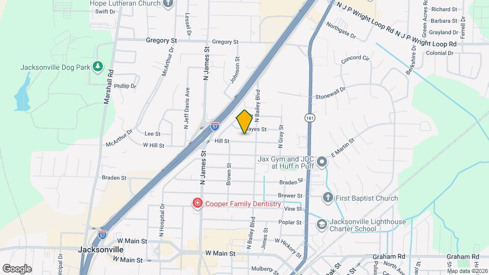 516 Hill St Map and Location Details