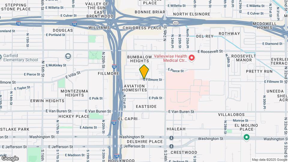 2233 E Fillmore St Mapa y Detalles de la Ubicación