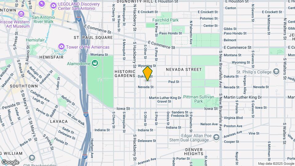 422 S Olive St Mapa y Detalles de la Ubicación