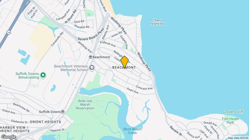 159 Bradstreet Ave, Unit Fully Furnished Walk to T and Beach Mapa y Detalles de la Ubicación