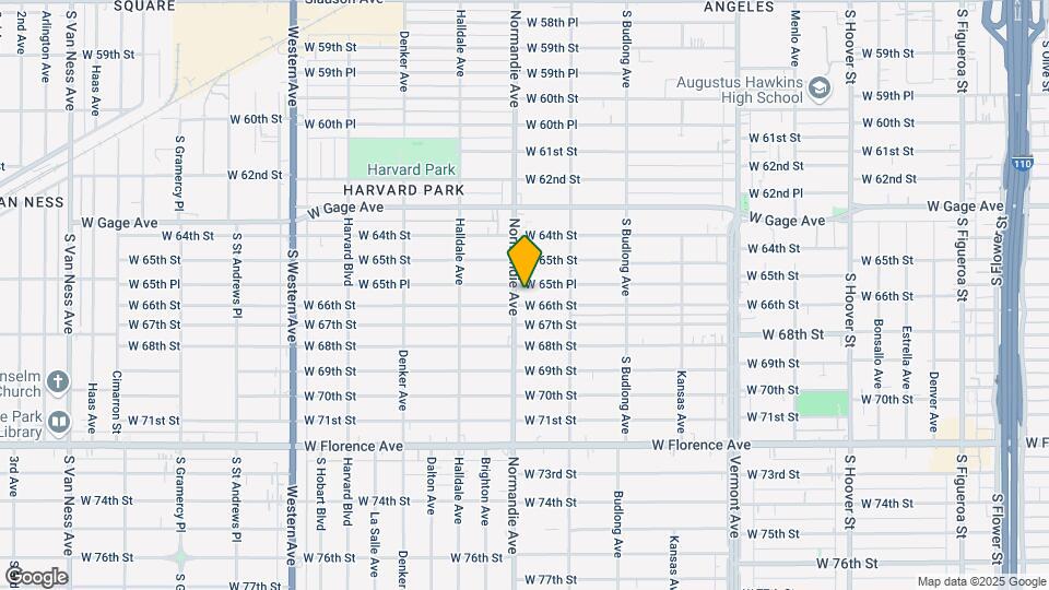 6550-6570 S Normandie Ave Map and Location Details