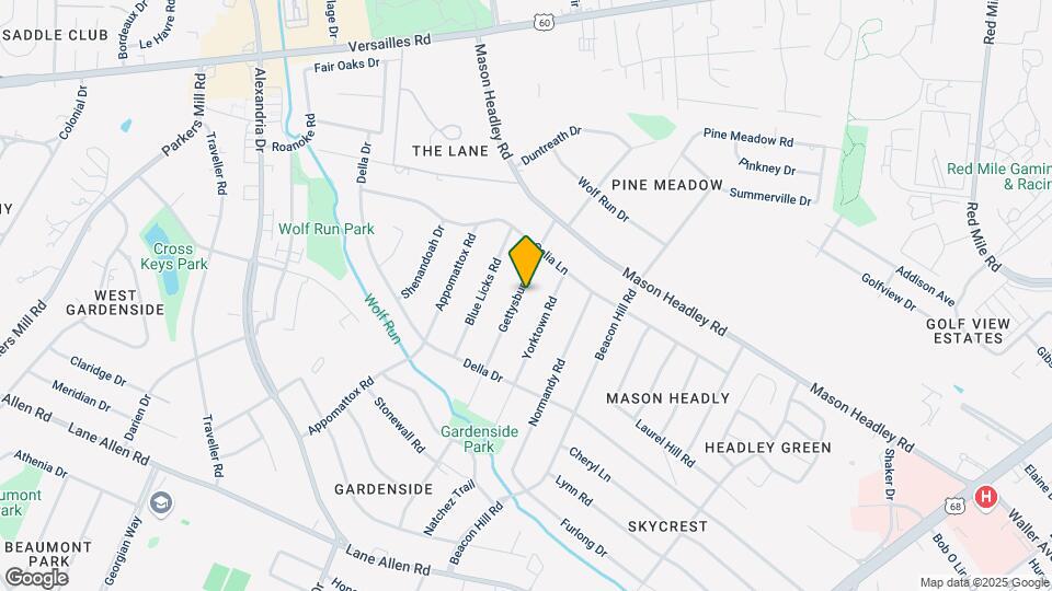 1722 Gettysburg Rd Map and Location Details