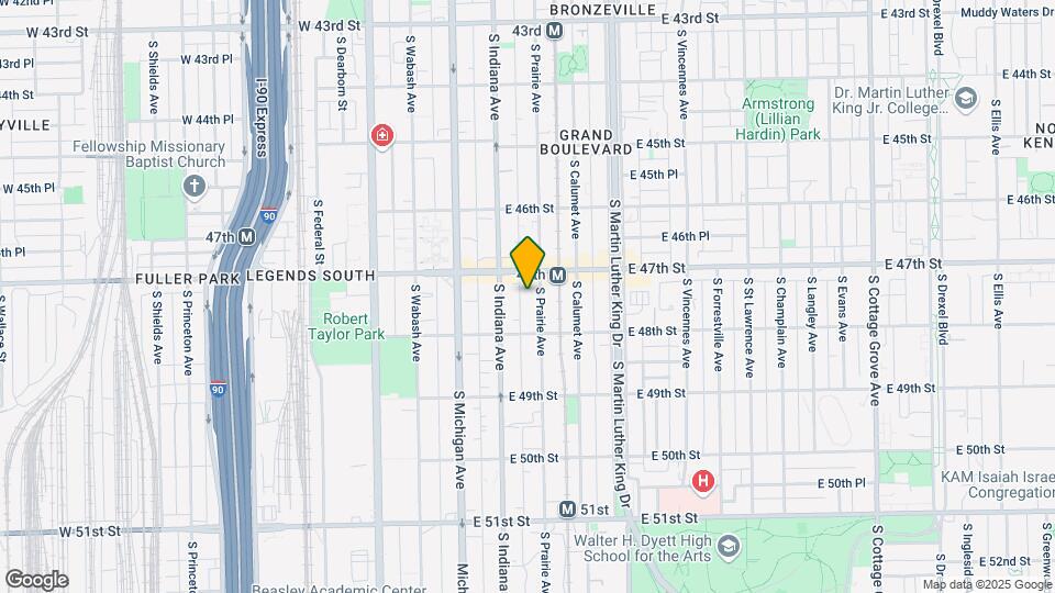 4724 S Prairie Ave Map and Location Details