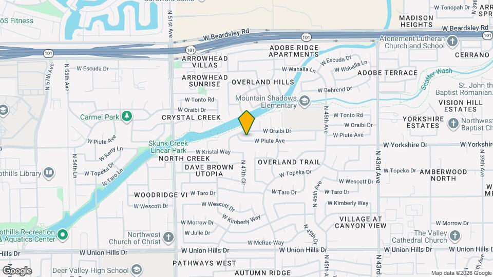 4768 W Piute Ave Mapa y Detalles de la Ubicación
