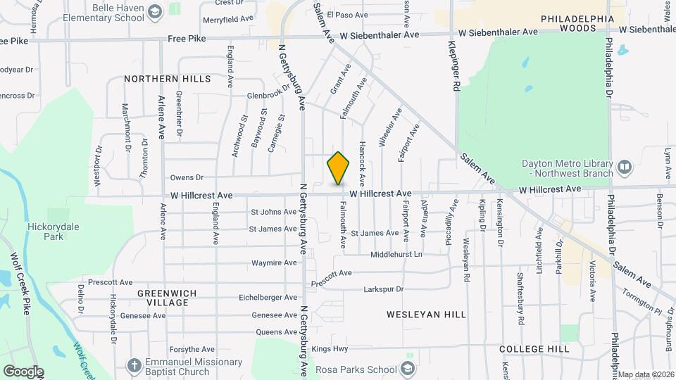 2403 Falmouth Ave Mapa y Detalles de la Ubicación