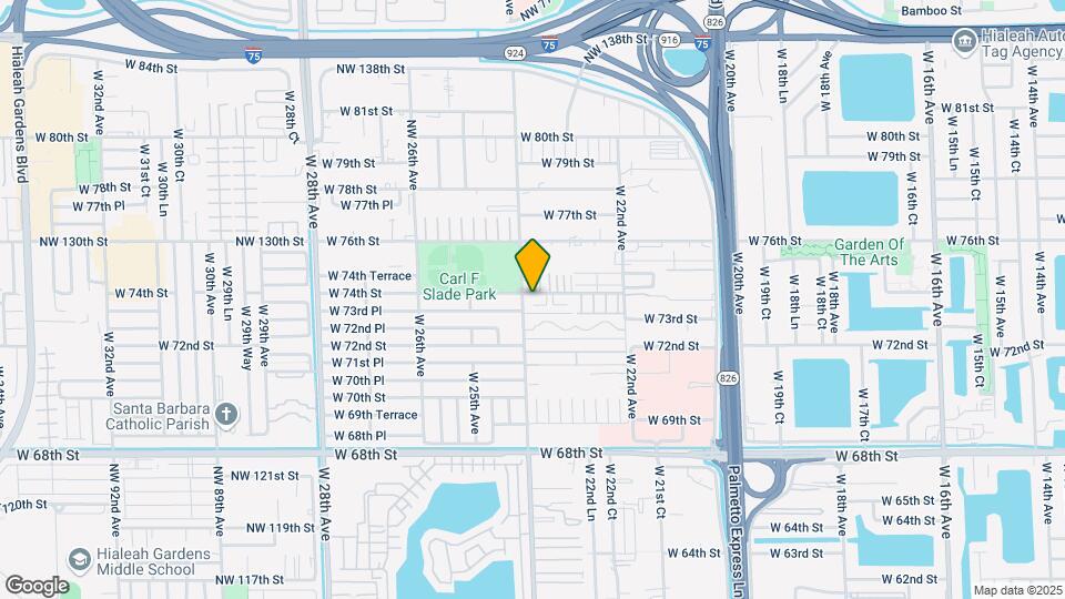 2390 W 74th St Map and Location Details