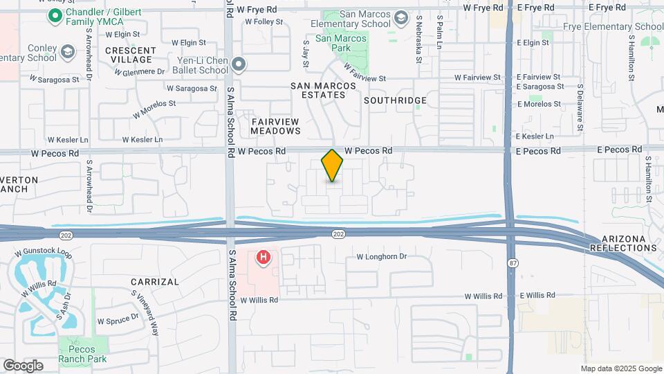 1154 S Tumbleweed Ln Map and Location Details