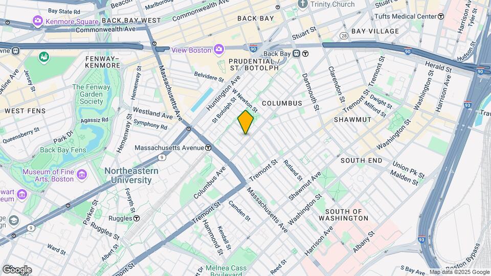 523 Columbus Ave, Unit F Mapa y Detalles de la Ubicación