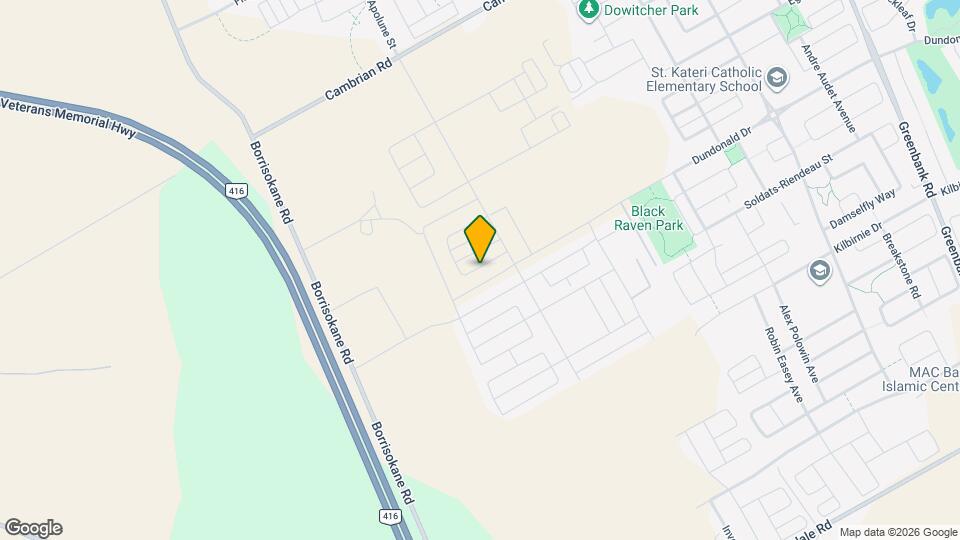 184 Beebalm Cres Map and Location Details