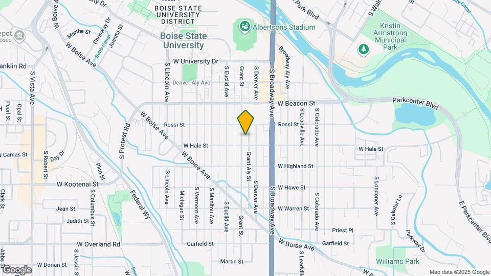 1318 S Grant Ave Map and Location Details