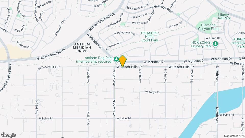 2617 W Desert Hills Dr Map and Location Details