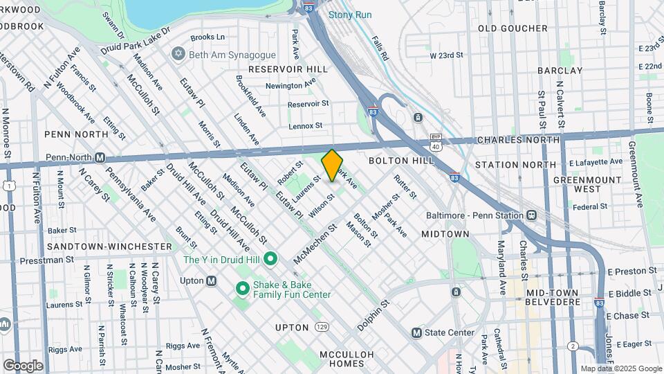 1707 Bolton St Map and Location Details