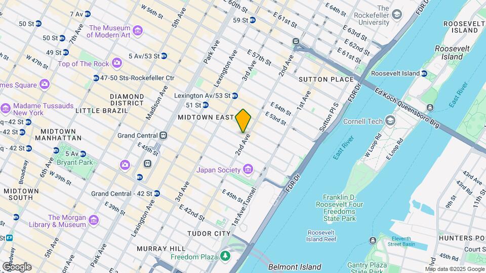943 Second Ave Mapa y Detalles de la Ubicación