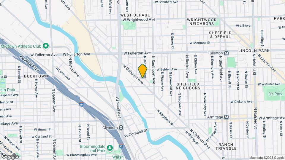2227 N Clybourn Ave Map and Location Details