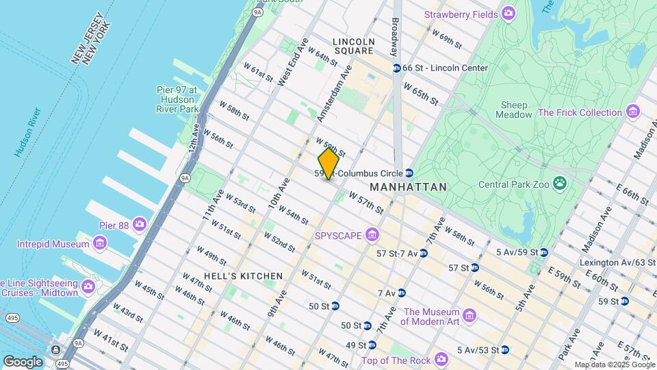 408 W 57th St Map and Location Details