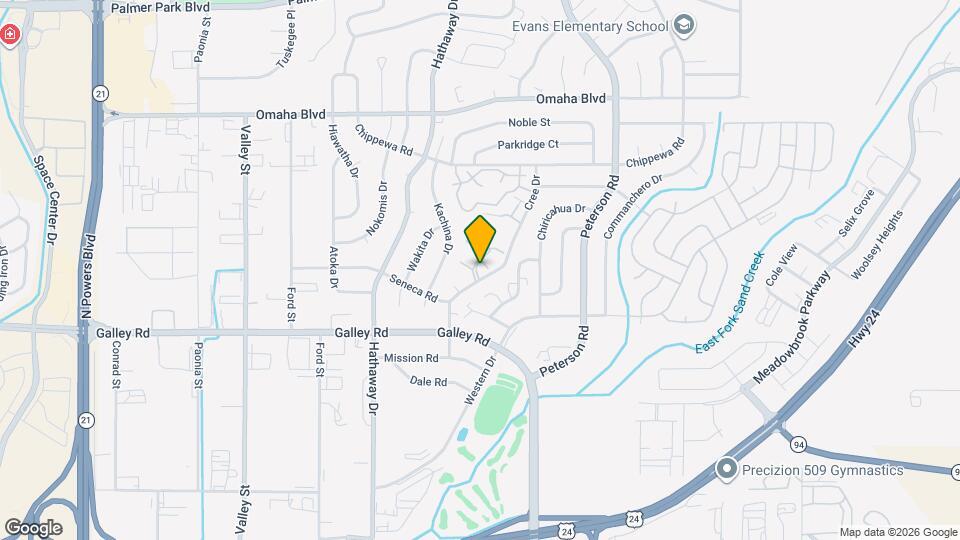 1246 Cree Dr Map and Location Details